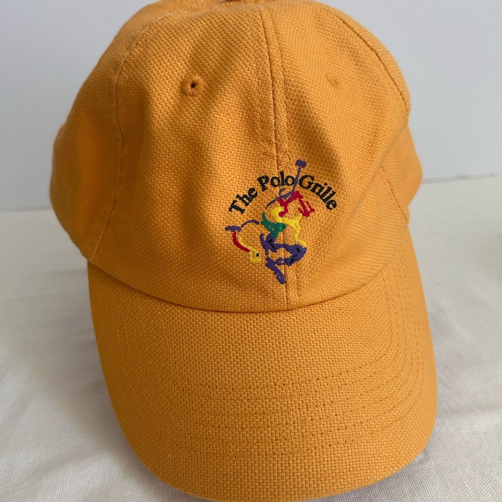 Golden Yellow Embroidered Baseball Hat The Polo Grille